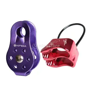 20KN Arborist дерево скалолазание фиксированной шкив троса + Детская безопасность страхующее устройство УВД Belay - изображение