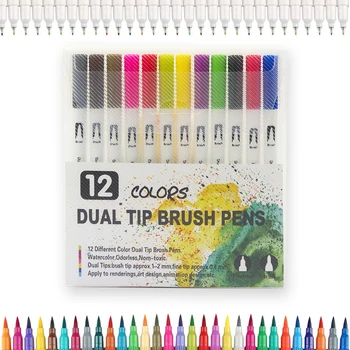 

12/18/24/36 Colors Water Color Pen Set With PP Package For Coloring Books