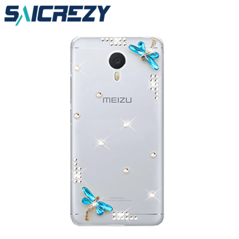 Роскошный блестящий мобильный телефон чехол со стразами для Meizu M10 M6T M8 lite C9 Pro M5 M5s
