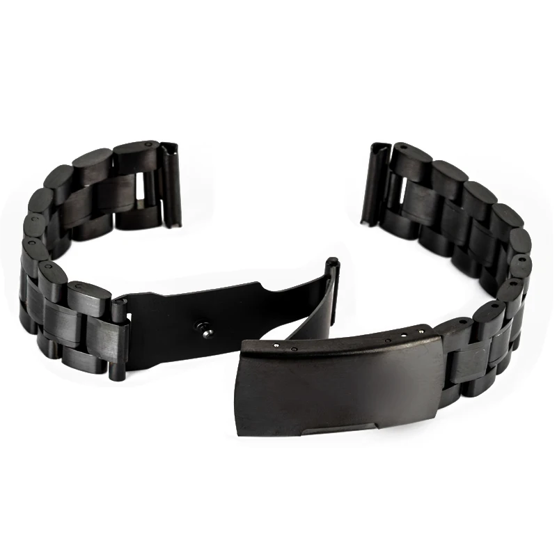 3 Colors Luxury Straight End Wristwatch Band High Quality Stainless Steel Watches Strap Bracelet Watch Accessories 18/20/22/24mm