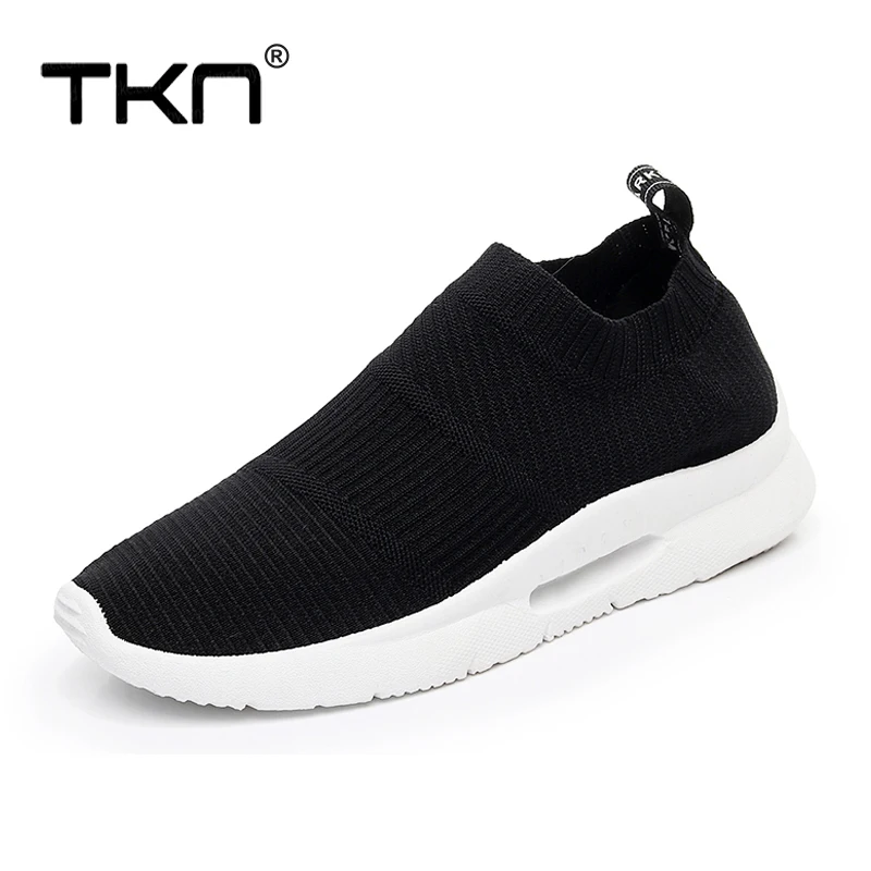 TKN спортивная женская обувь для прогулок туфли для студенток, Для женщин на открытом воздухе слипоны Дышащие носки Спортивная Обувь Женщина Feminino Повседневная обувь F02