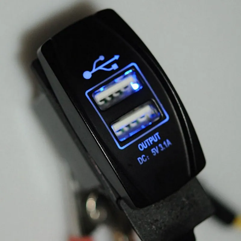 

DC 12V USB Car Charger DC 5V 3.1A Fast Car Charger For Mobile Phone Tablet PC Vehicle Electrical Devices Auto Cigarette Lighter