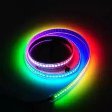 Индивидуально Адресуемая ws2812b WS2812 RGB 5050 Светодиодная лента Smart Full color Pixel IC Ditigal водонепроницаемая лента светильник DC5V 1 м/4 м/5 м