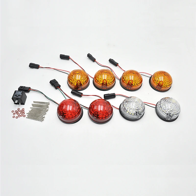 4 * желтые + 2 прозрачные красные 8 шт. для Land Rover Defender 90 16 90/110 83 полный комплект