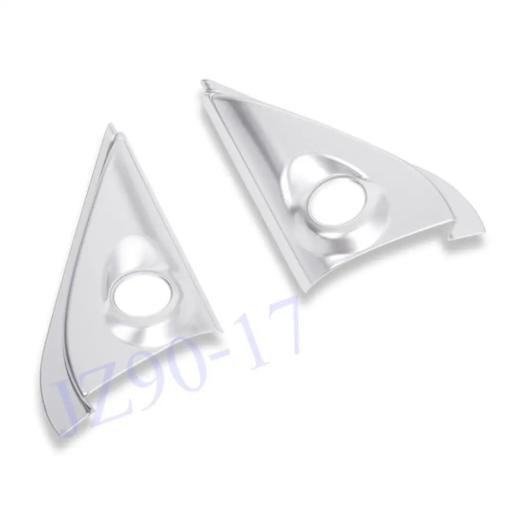 

2Pcs ABS Chrome Car modeling Inner Front Door A Pillar Speakers Cover Trim Fit For Mitsubishi Outlander Accessories 2015 - 2019