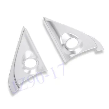 

2Pcs ABS Chrome Car modeling Inner Front Door A Pillar Speakers Cover Trim Fit For Mitsubishi Outlander Accessories 2015 - 2019