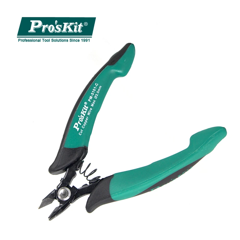 

Pro'sKit Bulletproof Jump Diagonal Cutting Pliers Oblique Mouth Nippers Cutter Electrical Wire Cable Side Snips Flush Pliers