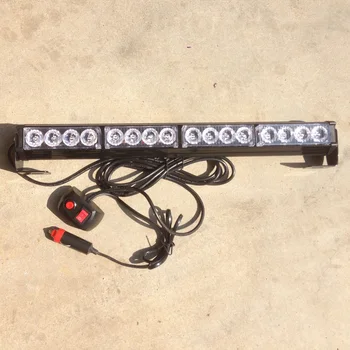

19" Led flashing light Fireman Caution beacon strobe light Police Emergency warning hazard Led driving flasher signal lamp 12V