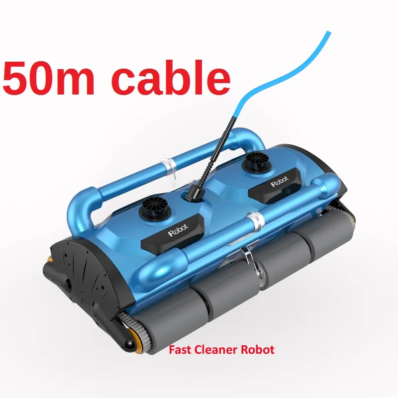 Автоматический робот-пылесос для скалолазания на стену, плавательное оборудование для чистки бассейна, Роботизированный робот для большого бассейна 1000-1500M2 - Цвет: 50m cable