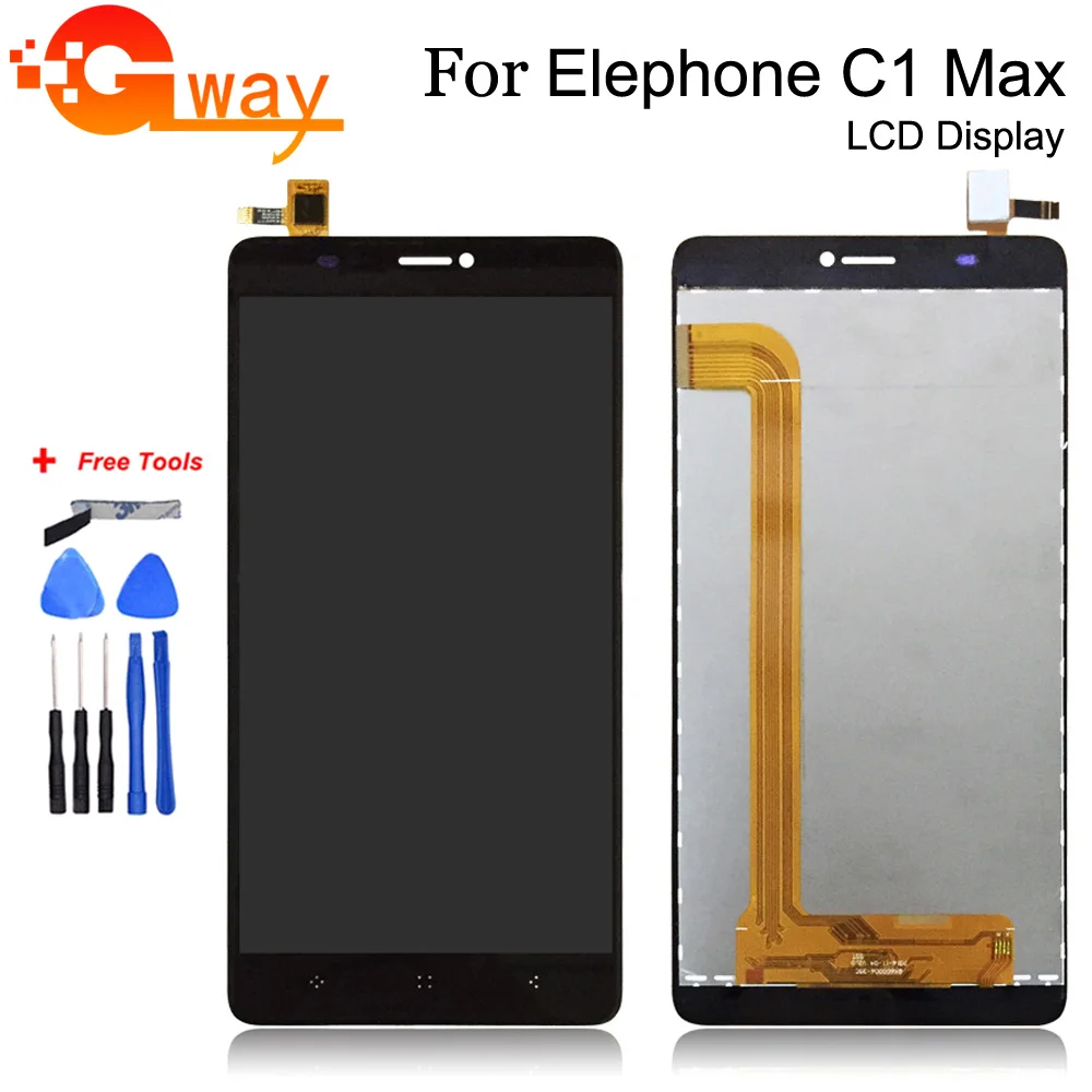 

For 6 inch Elephone C1 Max LCD Display+Touch Screen 100% Tested Screen Digitizer Assembly Replacement+Free Tools