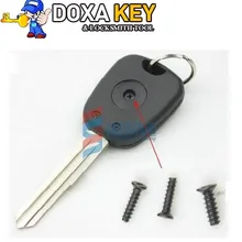 2pcs/Lot Universal Car key Shell DIY key handle modifications car blank key with Flank Slot