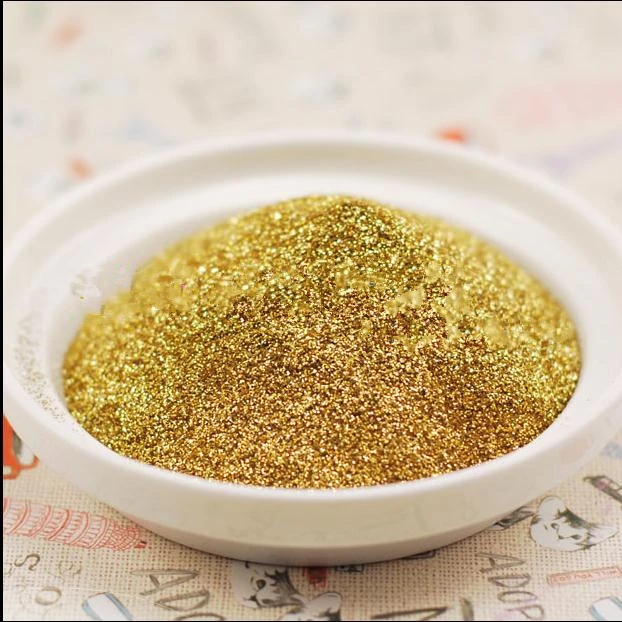 

Free shipping 100g Metal gold color glitter powder Sequin Powder For Makeup Nail Art Christmas gifts craft candles and so on