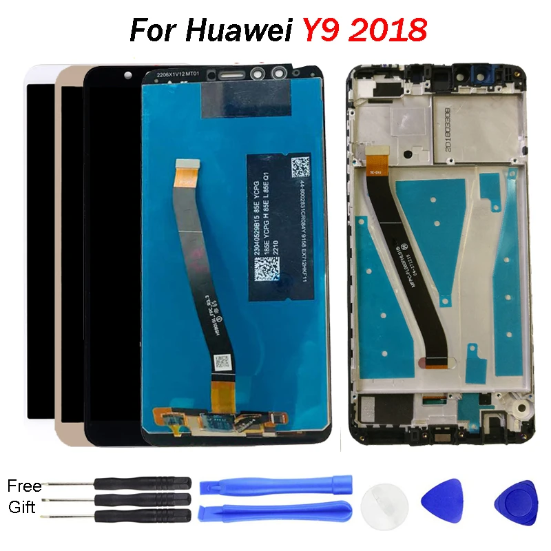 

For Huawei Y9 2018 LCD Display Touch Screen Digitizer Assembly For Enjoy 8 Plus Screen Display with frame FLA-L22 FLA-LX2 LCD