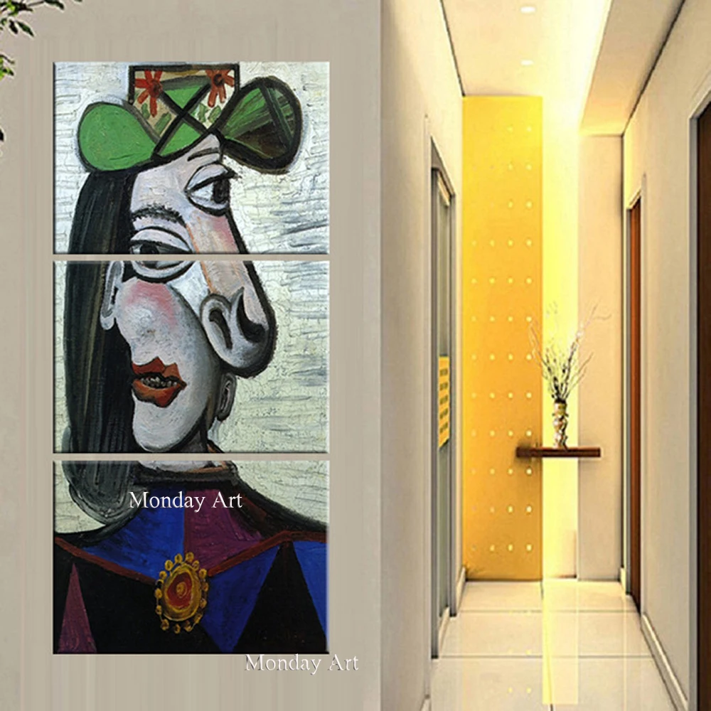 

hand painted Pablo Picasso famous paintings dream girl abstract painting figure oil painting on canvas Modernism Cubism Wall Art