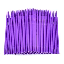 Micro Disposable Tattoo Makeup Brushes Lint Free Cotton Swabs Stick Eyelash Extensions Brushes Beauty Makeup Tool Unisex
