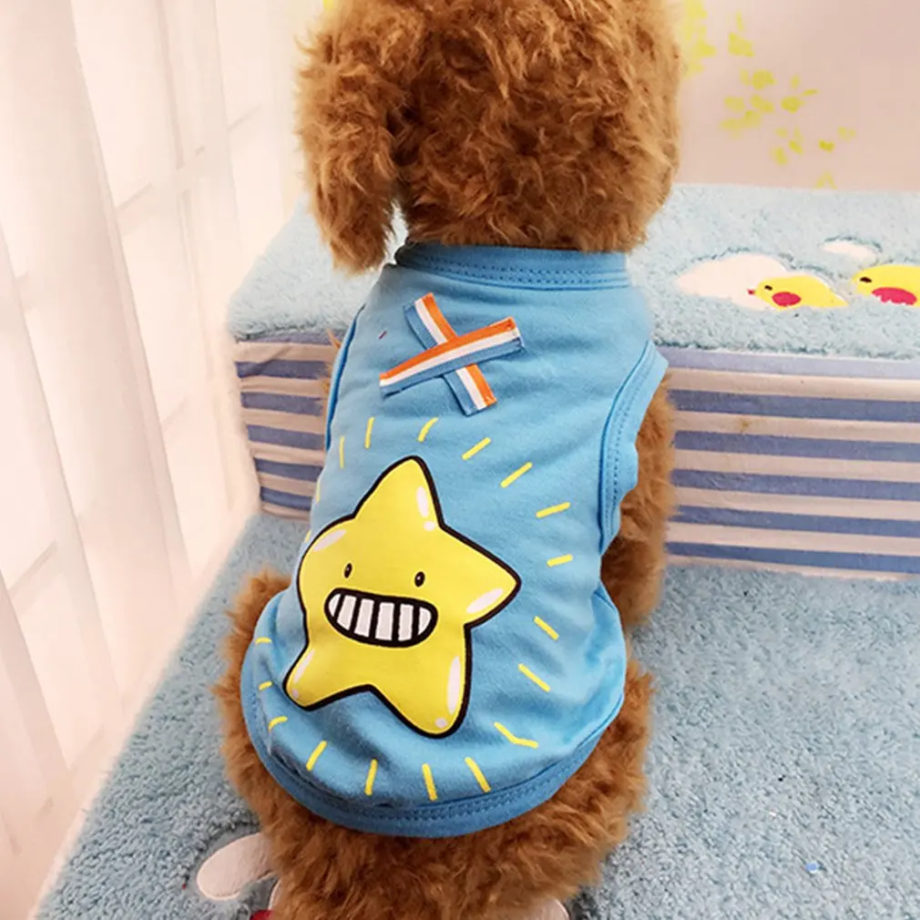Classic Design Dog Vest Fashionable Spring and Summer Printed Cotton
