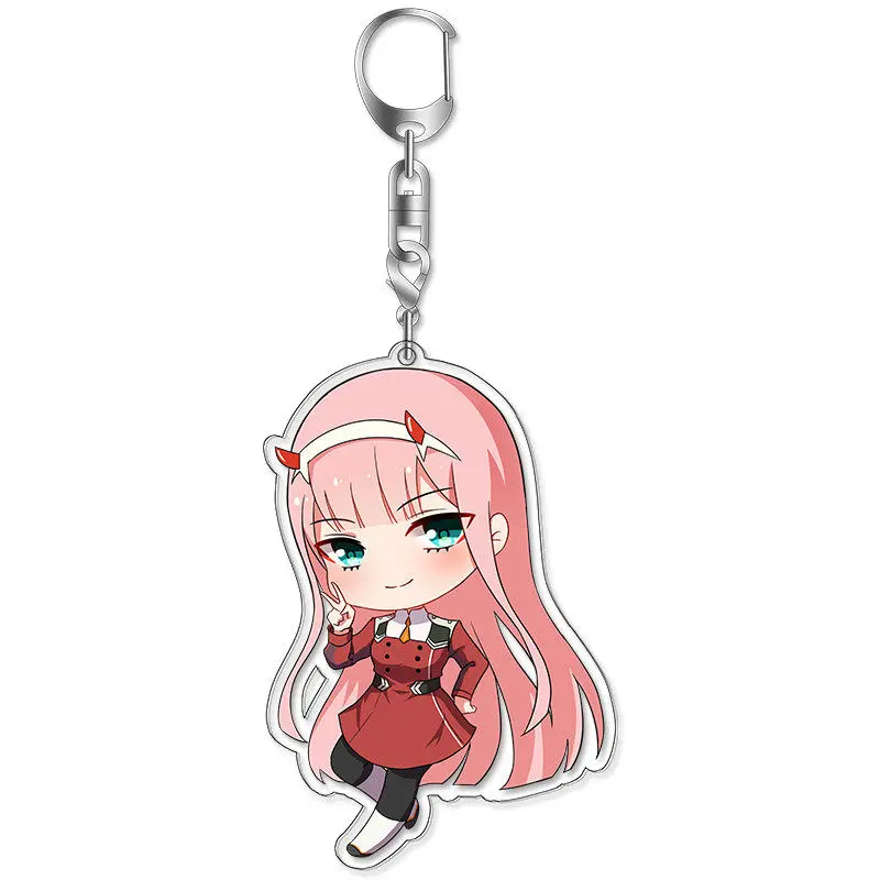Аниме DARLING брелок в FRANXX 02 Zero II акриловая подвесная модель брелоки для телефона ПВХ