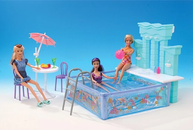 sienna swimming pool doll & accessories set