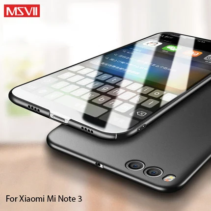 Оригинальный брендовый роскошный чехол MSVII для xiaomi mi note 3 твердый простой и