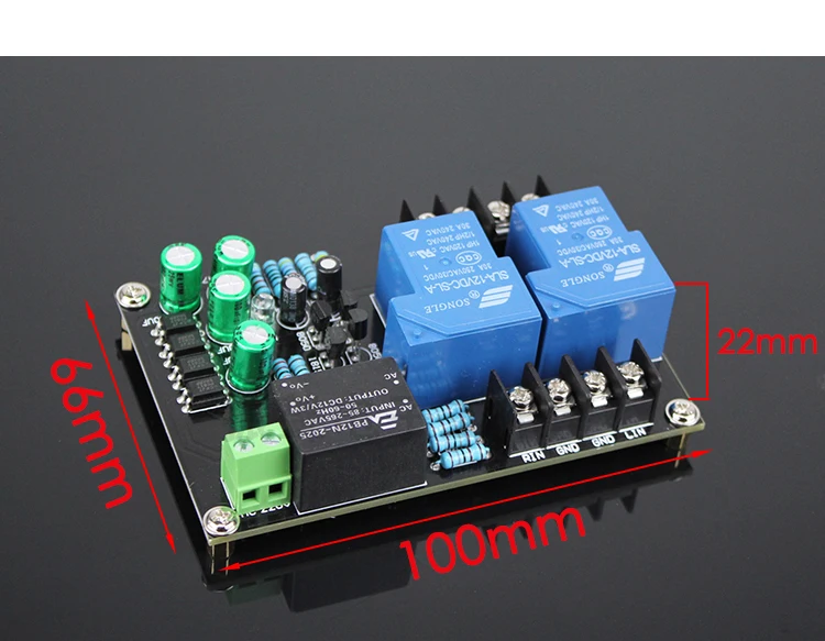 AC 220V Speaker Protection Board 30A Relay High power ...