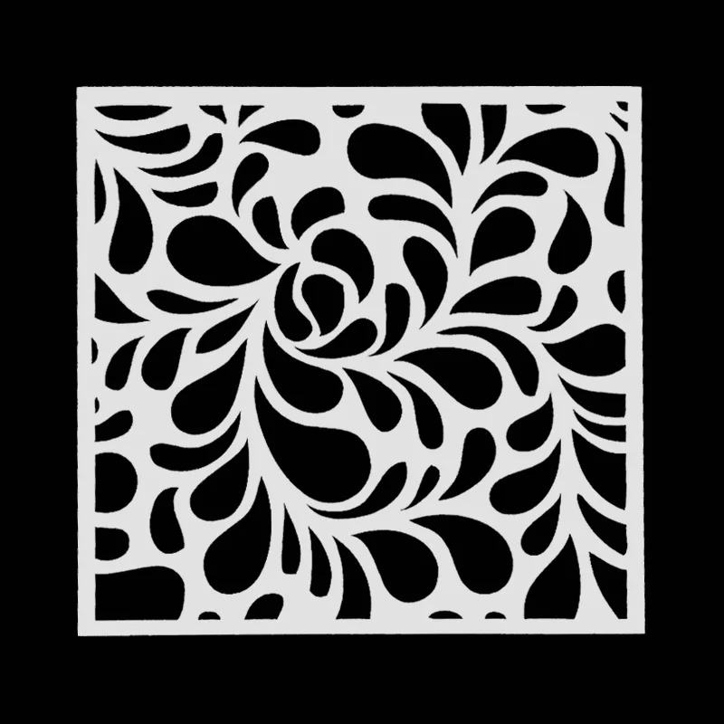 

13*13 leaves Layering Stencils for Diy scrapbook/photo album Decorative Embossing coloring,painting stencil,home decor