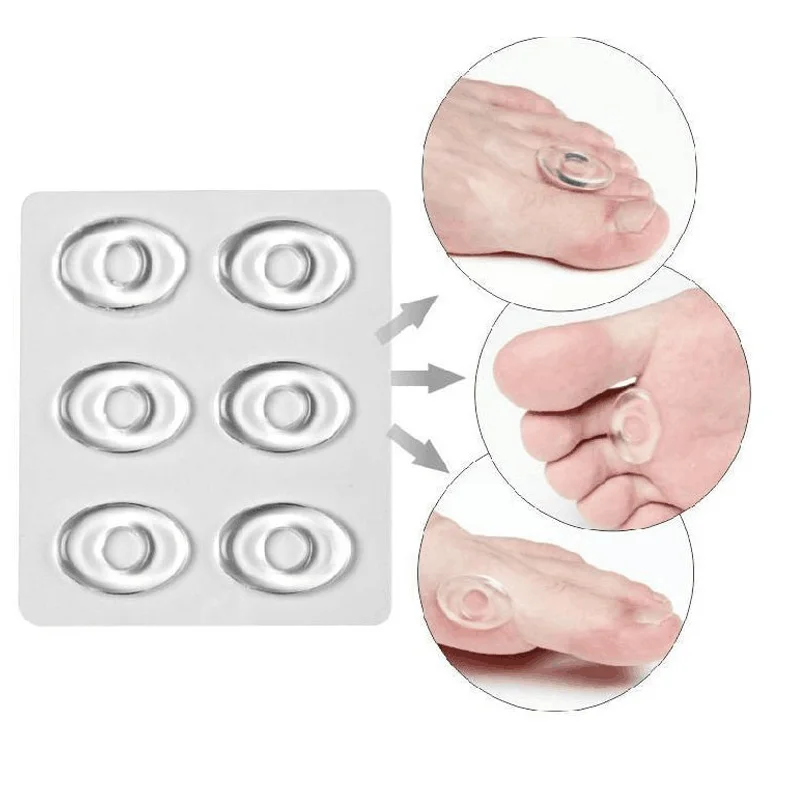 

18pcs/3pack Gel Corns Callus Ring Pad Silicone Corn Plaster Heel Grips Liner Corn Shoe Insert Foot Pain Relief Cushion Foot Care