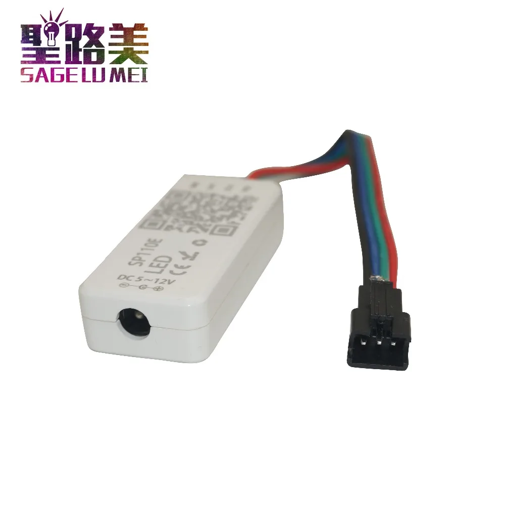 DC5-24V SP110E Bluetooth пиксель света контроллер на смартфон приложение для WS2812B SK6812 LPD8806 DMX512 1903 RGB/светодиодные ленты RGB