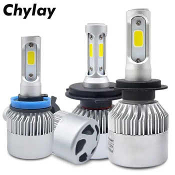 

2Pcs 12V H1 LED H7 Automobiles Headlight Bulbs H4 H11 H3 H8 HB4 HB3 H27 led bulb 72W 8000LM 9005 9006 881 Car Fog Light 6500K