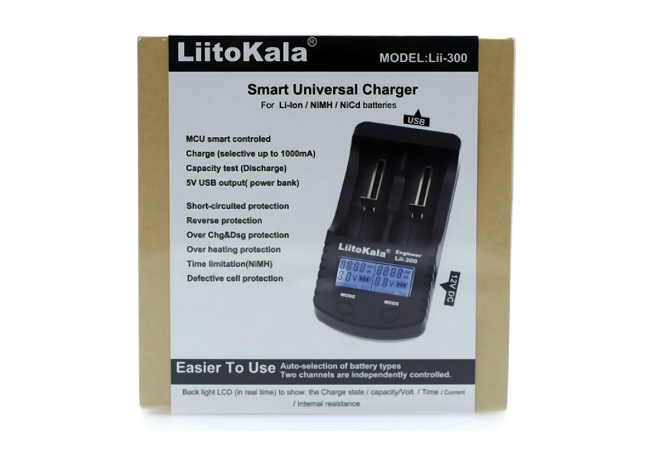 Умное устройство для зарядки никель-металлогидридных аккумуляторов от компании Liitokala lii-400 Lii-S1 Lii-500 Lii 300 Lii-PD4 ЖК-дисплей Батарея Зарядное устройство зарядки 18650 26650 18500 3,7 V литиевая батарея никель-металл-гидридного