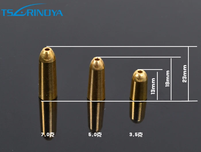 Trulinoya النحاس الرصاص ثقالة الأوزان 7g ، 5g ، 3.5g مختلطة Sharped رصاصة النحاس الصيد اكسسوارات الصيد معالجة