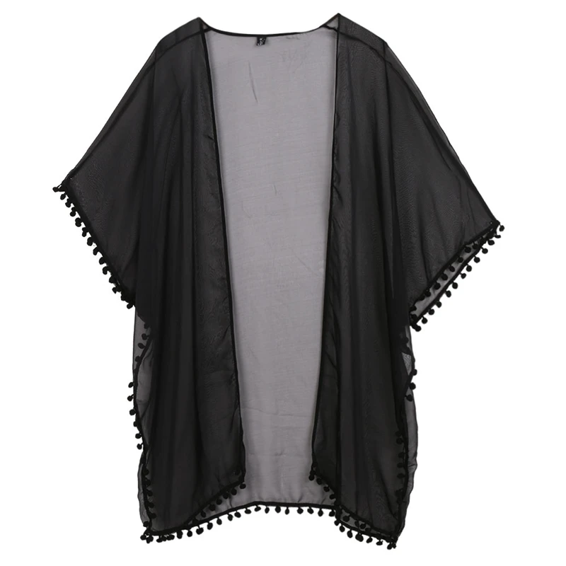 Women Chiffon Kimono Cardigan Boho Short Sleeve Plus Size Long Blouse Solid Side Split Perspective Shirt Summer Cover Up Beach Women Chiffon Kimono Cardigan Boho Short Sleeve Plus Size Long Blouse Solid Side Split Perspective Shirt Summer Cover Up Beach