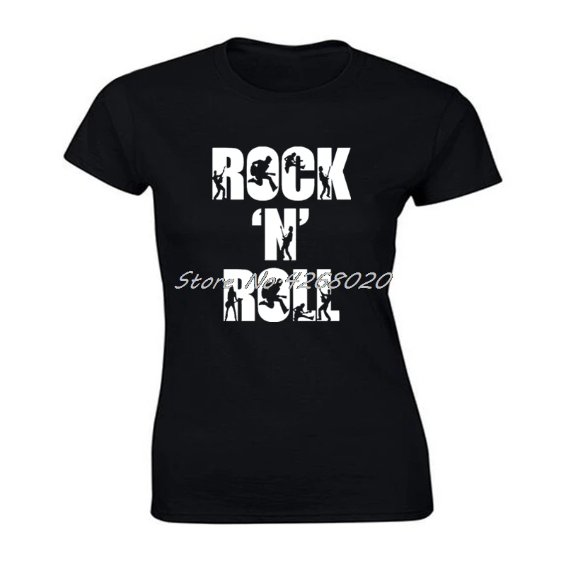 

Fashion Rock N Roll Personalized Music T-shirt Women Short Sleeve O-neck Cotton T Shirt Summer Girl Hip Hop Shirt Harajuku Tees