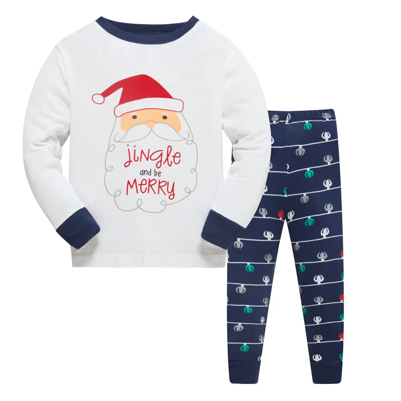 

2018 Children Christmas Pajama Sets Cartoon Boys Girls Outfits Baby Pijamas Sleepwear Dinosaur Cotton Pyjamas Children Clothing