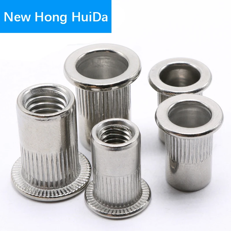 Insert Rivnut Nutsert Screw M3//M4//M5//M6//M8//M10//M12 Flat Head Blind Rivet Nut