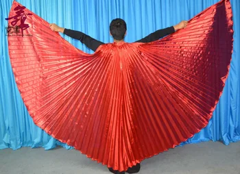 

Angle hot selling wings Egyptian Egypt Belly dance costume Isis wings dance wear (not stick) 11 colors