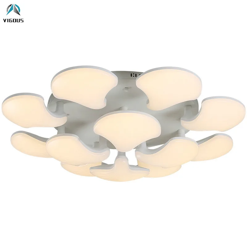 

Creative Modern Shell Shape Dimmable Led Chandelier Living Room Lustre Luminaire Led Ceiling Chandelier Light Lamparas Fixture