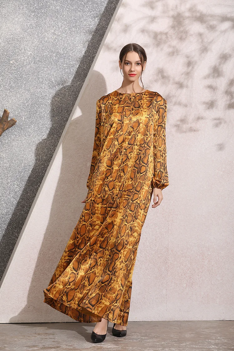 Новое поступление осень Элегантный Модный Стиль мусульманские женщины плюс размер длинный абайя