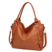 2018 Quality Assurance Luxury Genuine Leather Shoulder Bag Casual Tote Women Handbag Vintage Hobo Large Capacity Strap Hand Bag