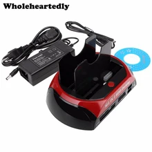 Все в 1 жесткий диск Док станция для HDD двойной 2," 3,5" IDE SATA внешний корпус HDD Box держатель USB Card Reader