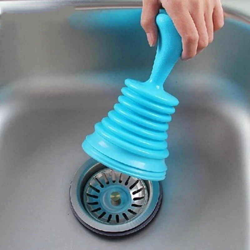 

Toilet Drain Plungers Kitchen Rubber Sink Plunger Pipe-Cleaner Pipeline Dredger Household Sewer Suction Plug Bathroom Tools