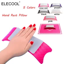 5 цветов оборудование для дизайна ногтей Силиконовый Настольный коврик+ подушка держатель для рук Подушка коврик для стола складной моющийся салон Маникюрный Инструмент