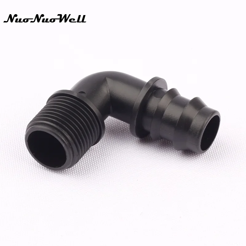5 шт. NuoNuoWell 1/4 &quot DN20 ПЭ труба наружная резьба колено зазубренный соединитель для