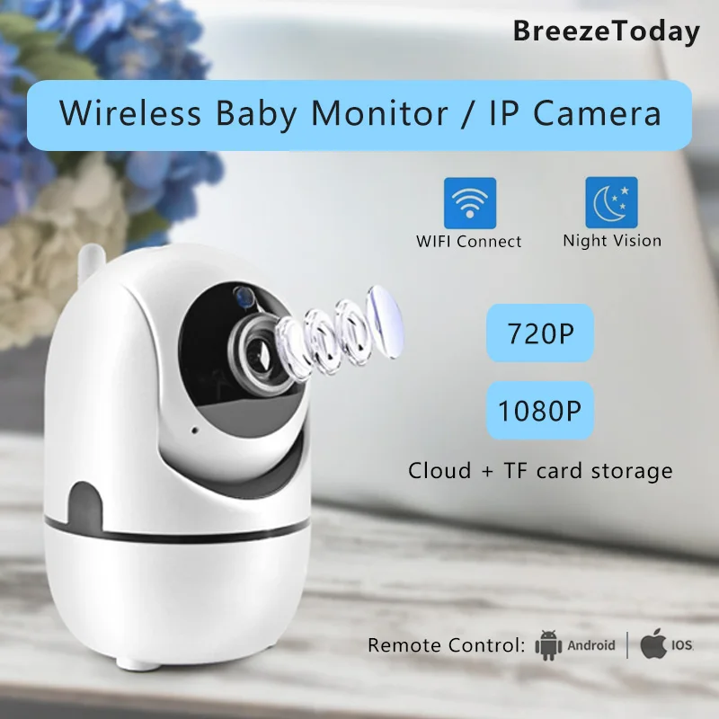 

Wireless IP Camera Baby Monitor Home Security Camera 1080P 720P Night Vision Auto Tracking Network Wifi Camera Baby Camera