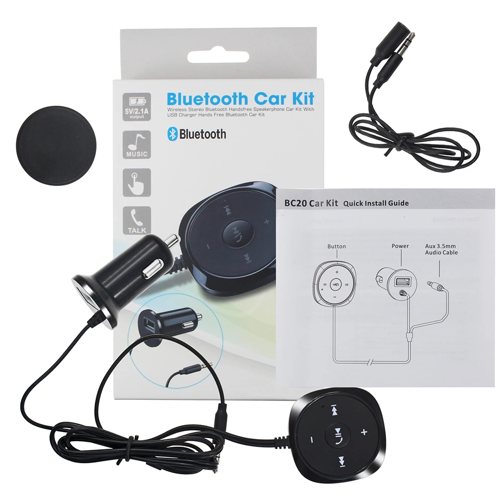 Tancredy Автомобильный Bluetooth Aux аудио приемник адаптер Bluetooth HandsFree Aux Bluetooth hands Free музыкальный приемник USB Автомобильное зарядное устройство