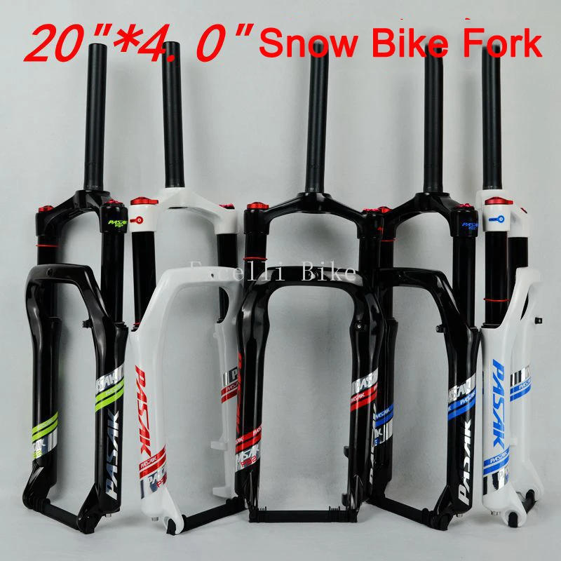 Excelli 20inch Snow Bike Foke Higher Locking Suspension Forks Aluminium Alloy For 4.0 Tire Snow Moutain Bike20 Fat Bicicleta01