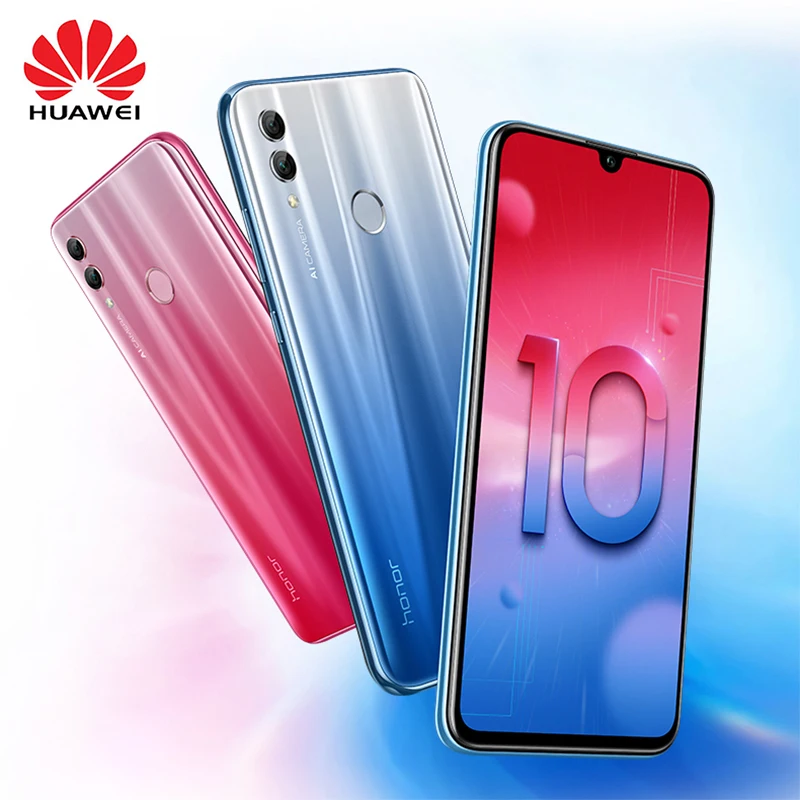 Мобильный телефон Honor 10 Lite 4G Android 9 0 экран 6 21 дюйма FHD 2340X1080 Двойная Передняя камера