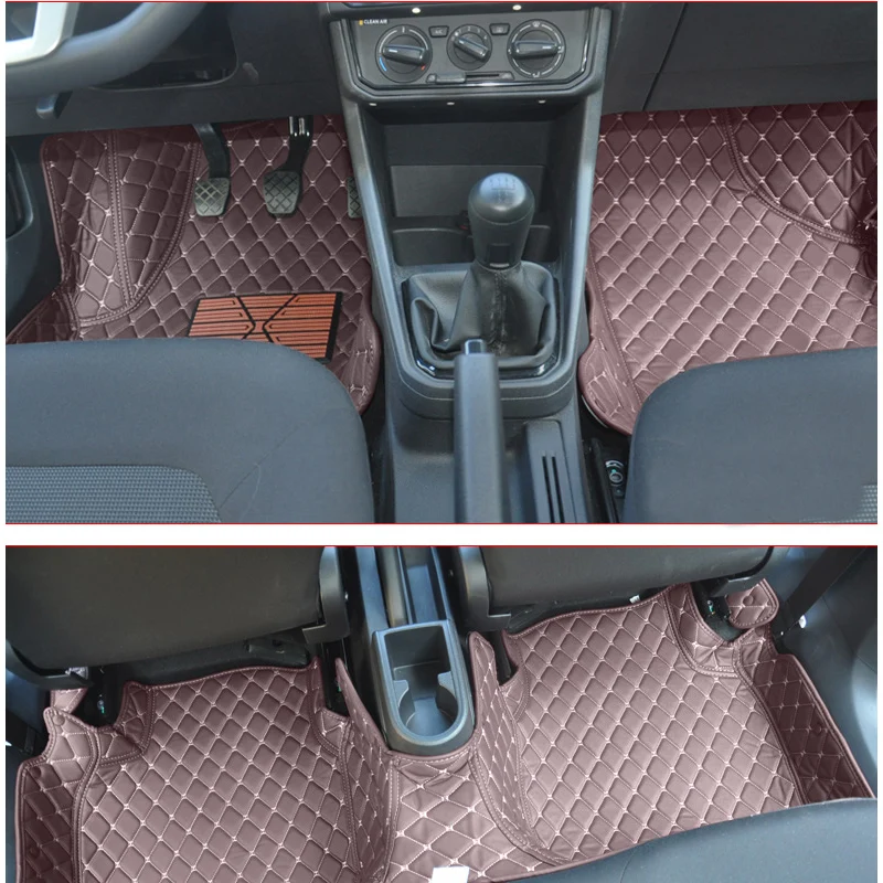 

fiber leather car floor interior mat for skoda rapid 2012 2013 2014 2015 2016 2017 2018 2019