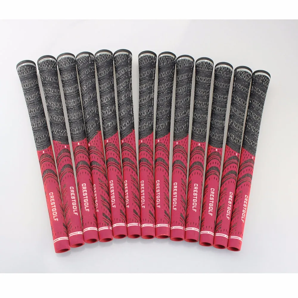 CRESTGOLF 13pcs/lot Golf Grips Carbon Yarn Cord Golf irons Grips Golf Club Gripsin Club Grips