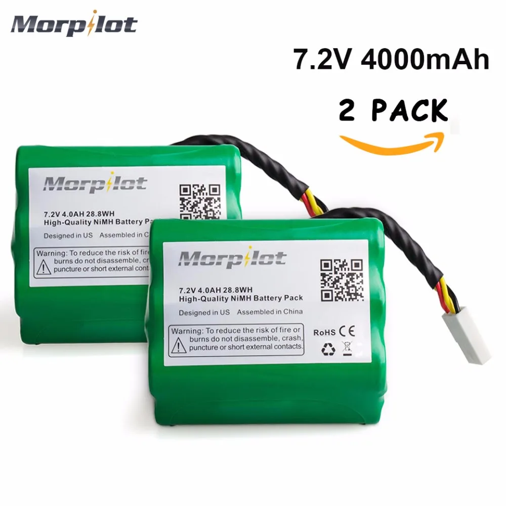 2x 7.2V 4000mAh Battery for Neato XV-11 XV-12 XV-14 XV-21 Robotic Vacuum Cleaner