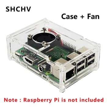

Raspberry Pi 3 Acrylic Case Transparent Box Shell with Cooling Fan suitable for Raspberry Pi 3B+/3B/2B Pi3B Enclosure